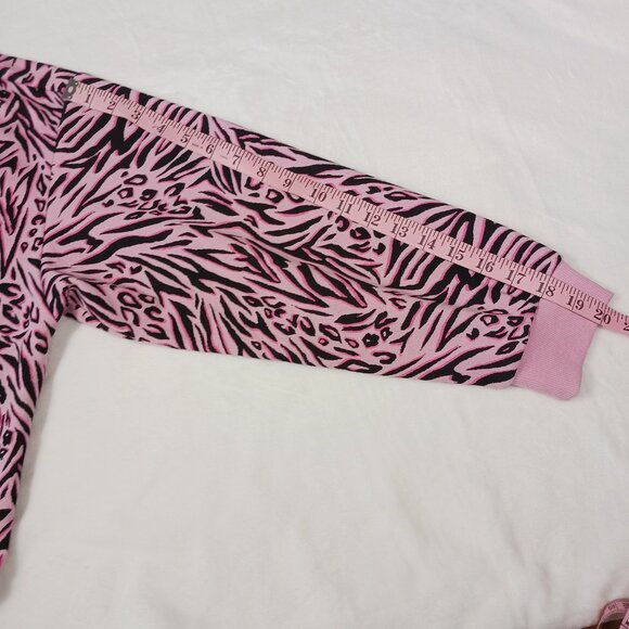Divided by H&M, Large, Pink/Black Animal Print Sweatshirt with Adjustable Waist - Picture 9 of 13